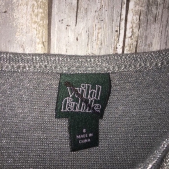 Wild Fable Silver Metallic Bodysuit - Picture 8 of 8